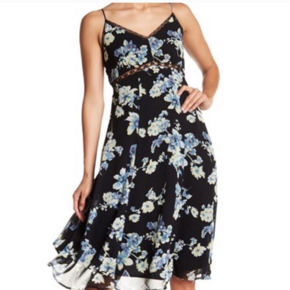 Soprano Floral Midi Slip Dress